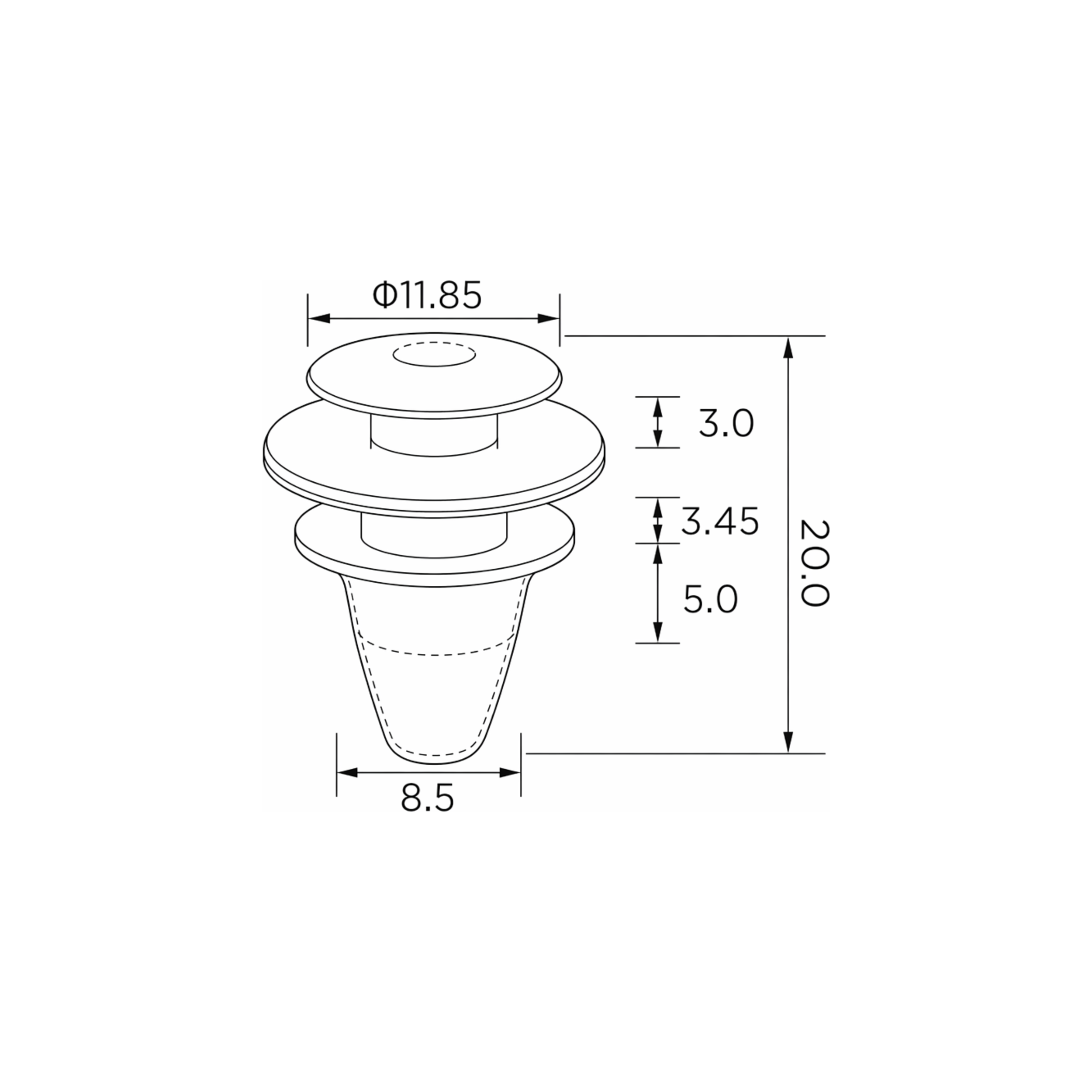 Fästclips Mazda B-Serie/Toyota Corolla – 10-pack