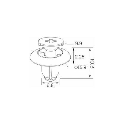 Fästclips Toyota Avalon/Camry m.fl. – 10-pack