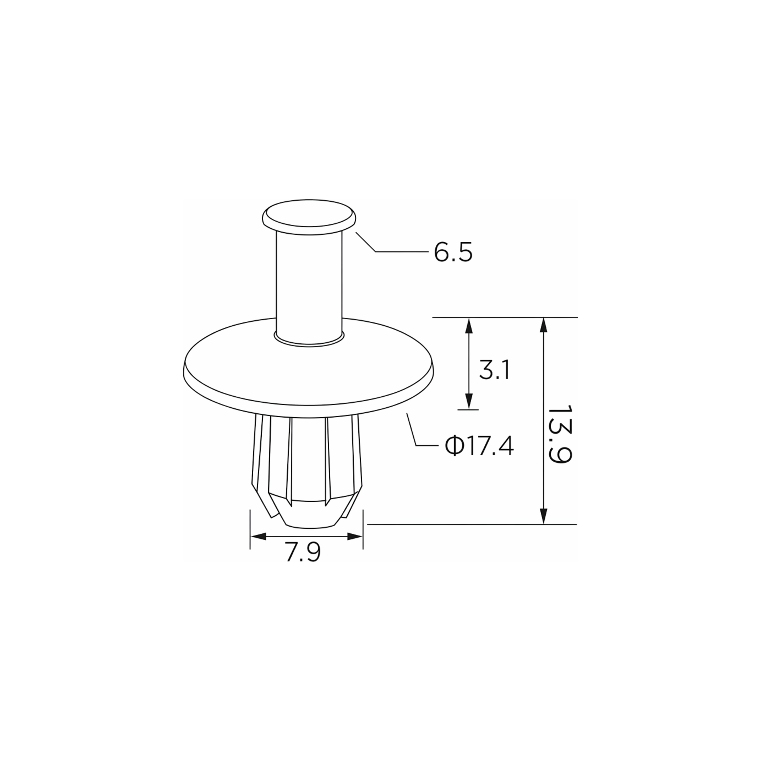Fästclips – 10-pack