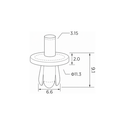 Fästclips – 10-pack