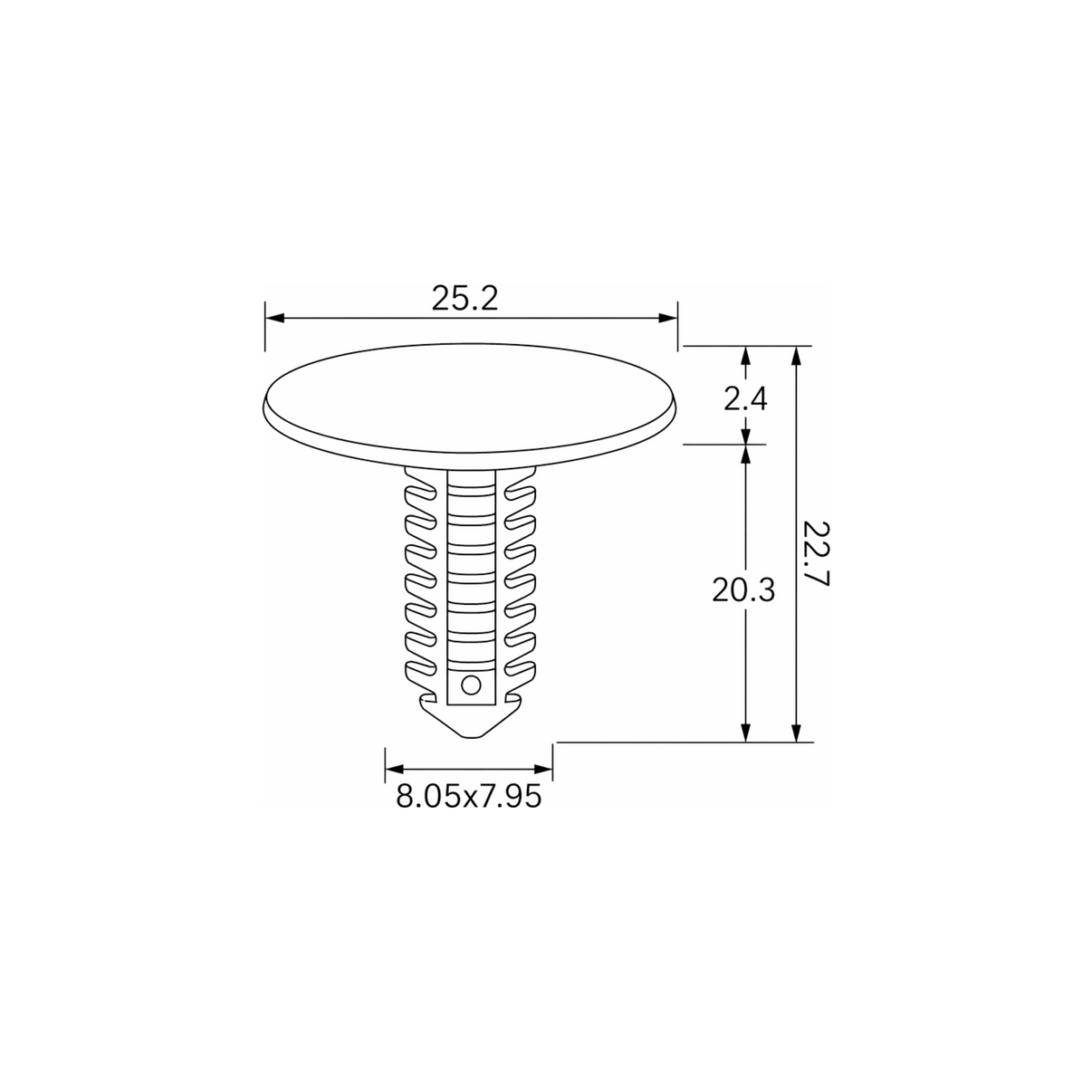 Fästclips – 10-pack – Stabil montering, Fiskbensprofil