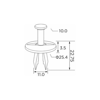 Fästclips – 10-pack