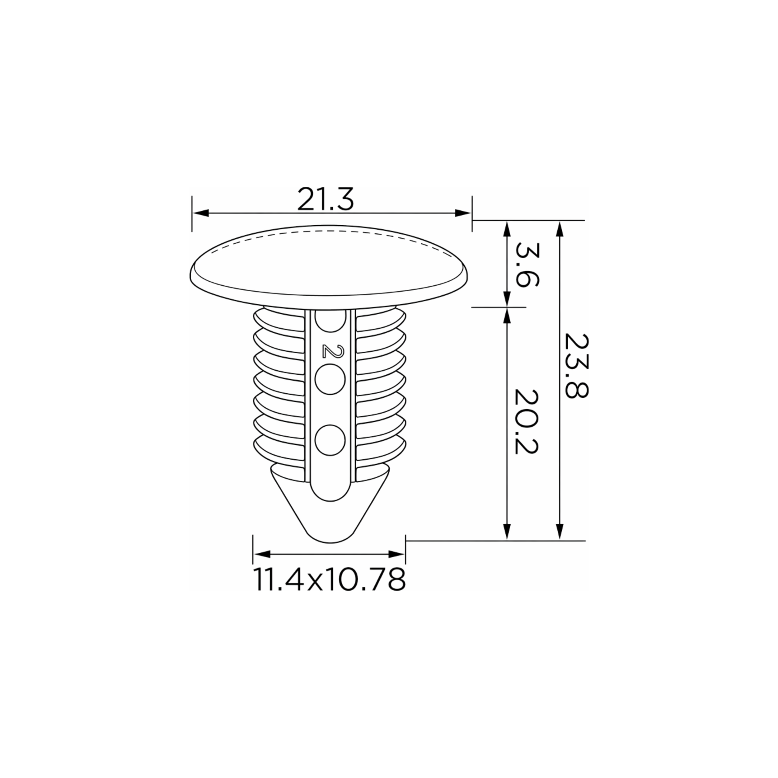 Fästclips – 10-pack – Stabil montering, Fiskbensprofil