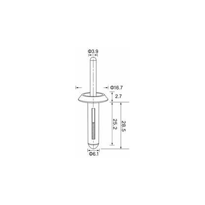 Fästclips Dodge Nitro/Charger m.fl. – 10-pack