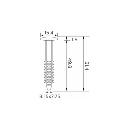 Fästclips – 10-pack – Stabil montering, Fiskbensprofil