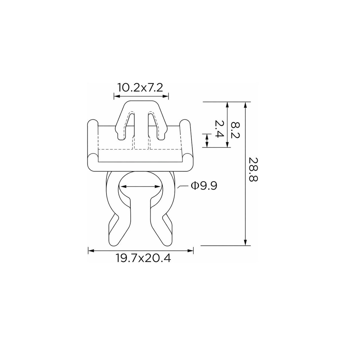 Fästclips – 10-pack – Stabil montering
