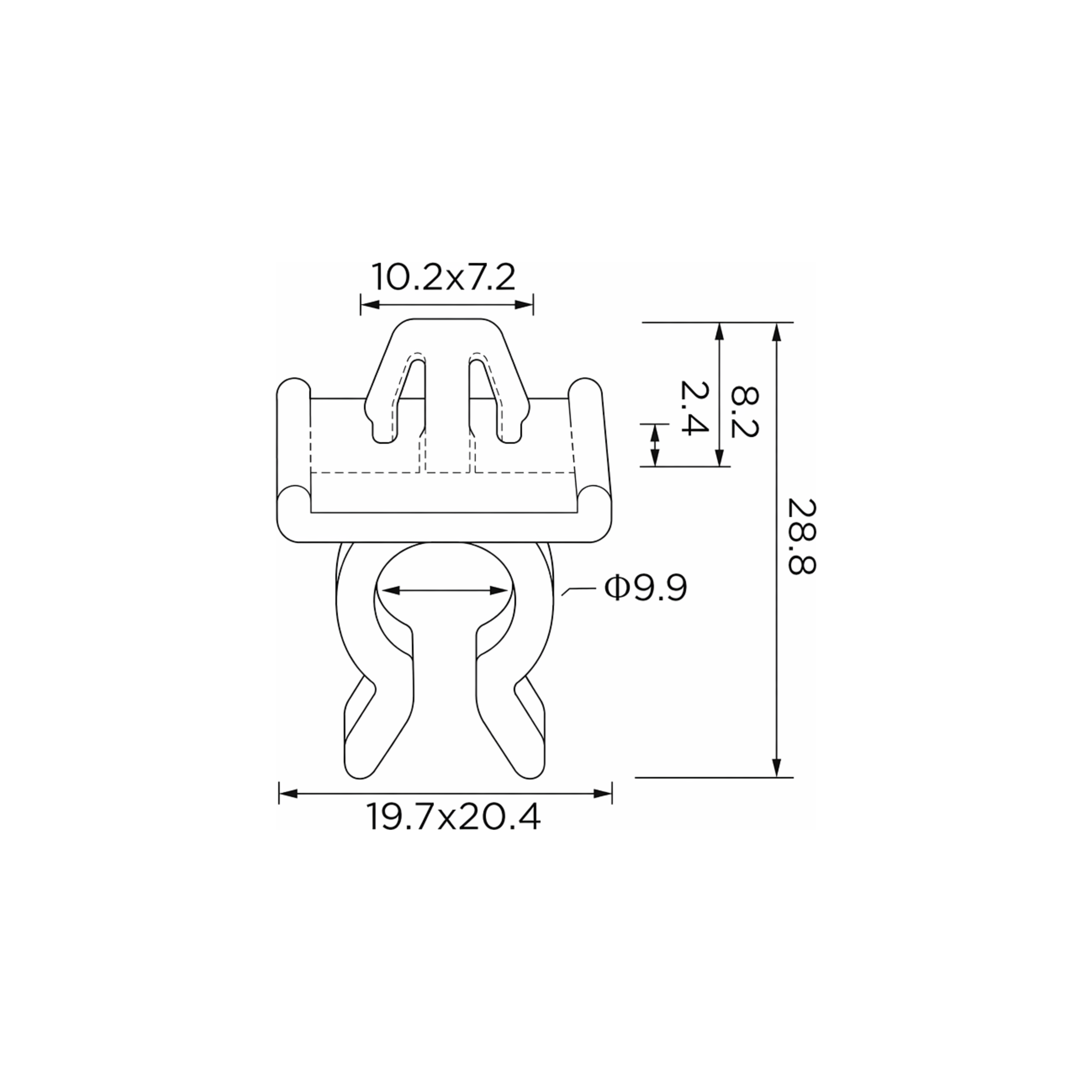 Fästclips – 10-pack – Stabil montering