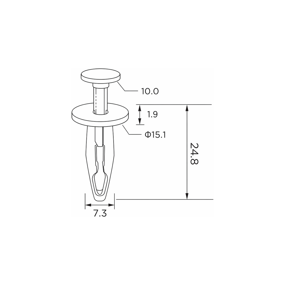 Fästclips Cadillac CT6/Dts m.fl. – 10-pack