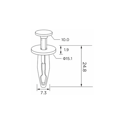 Fästclips Cadillac CT6/Dts m.fl. – 10-pack