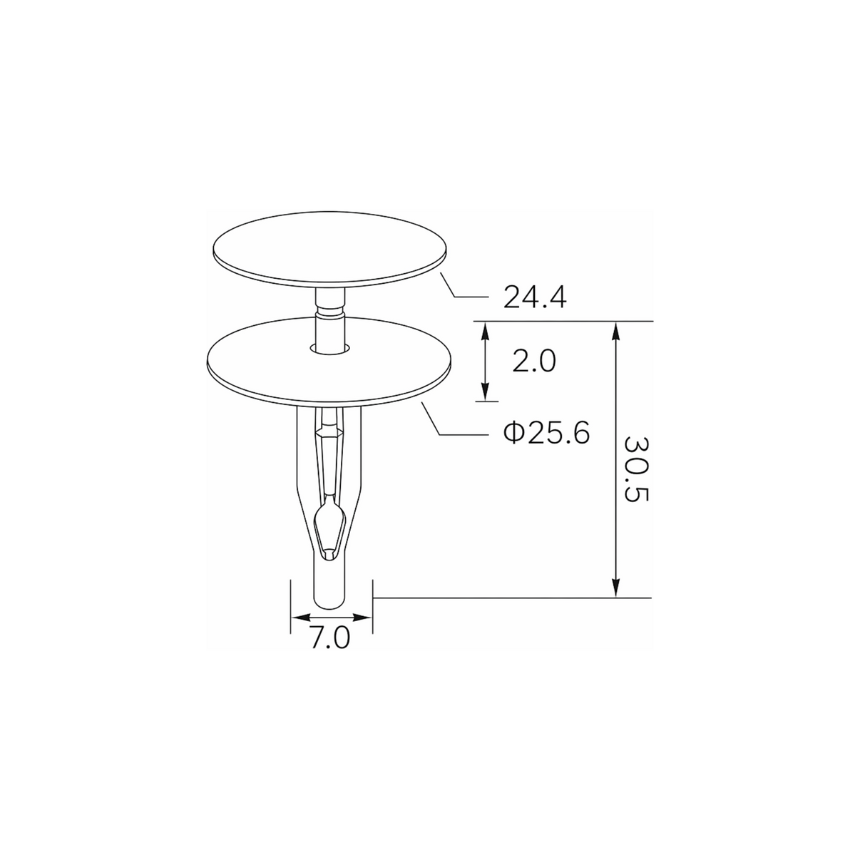 Fästclips – 10-pack