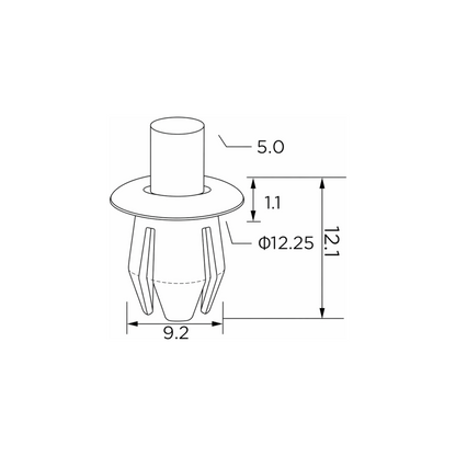 Fästclips Audi TT Coupé/TT Roadster m.fl. – 10-pack