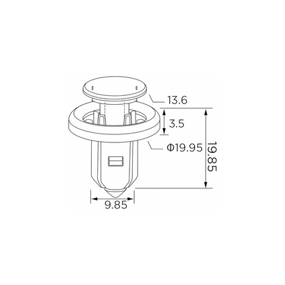 Fästclips Honda Accord VIII/City V m.fl. – 10-pack