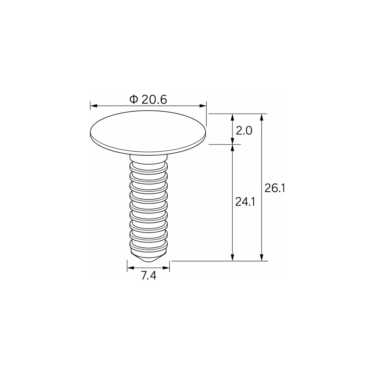 Fästclips – 10-pack – Svart