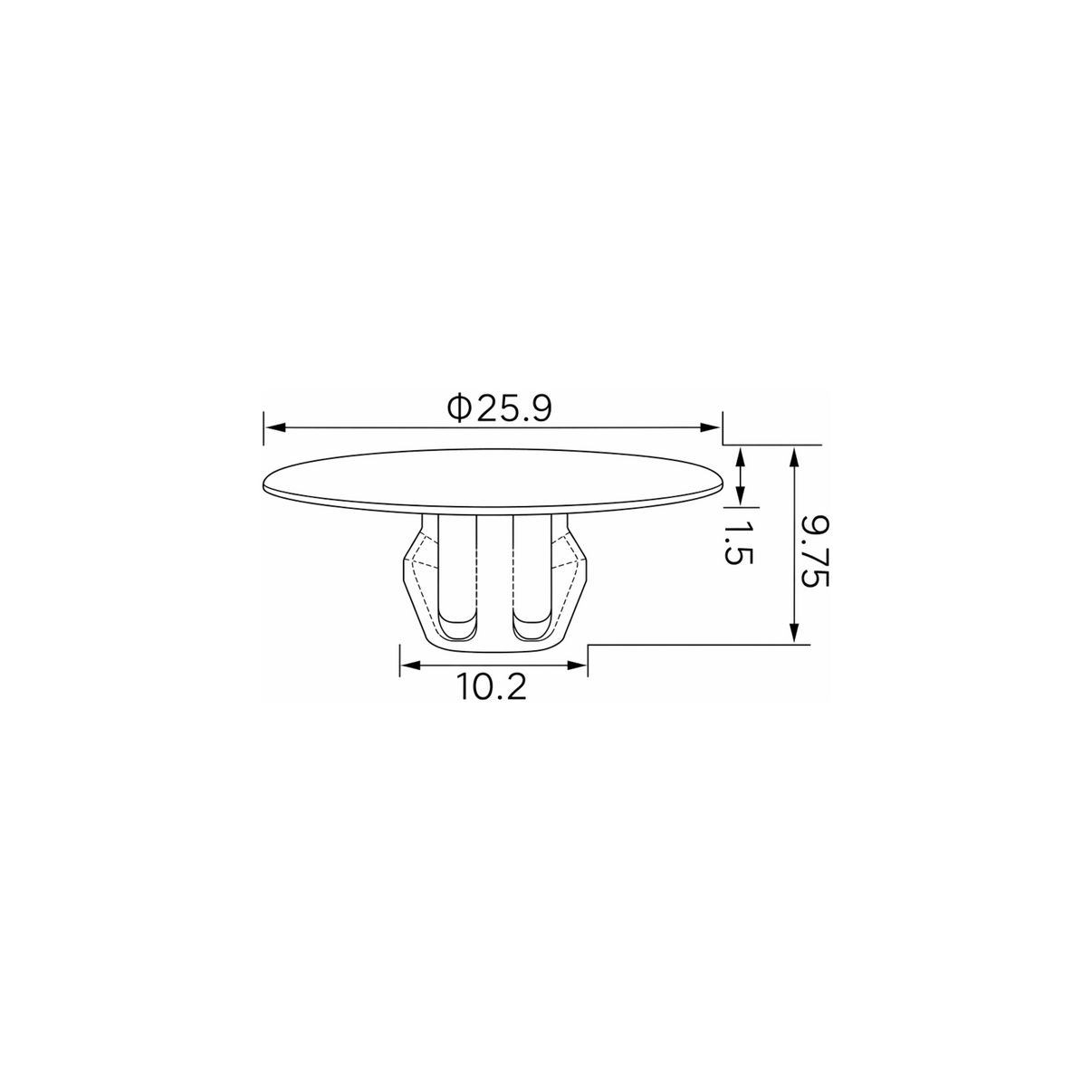 Fästclips Mitsubishi Asx/Carisma m.fl. – 10-pack