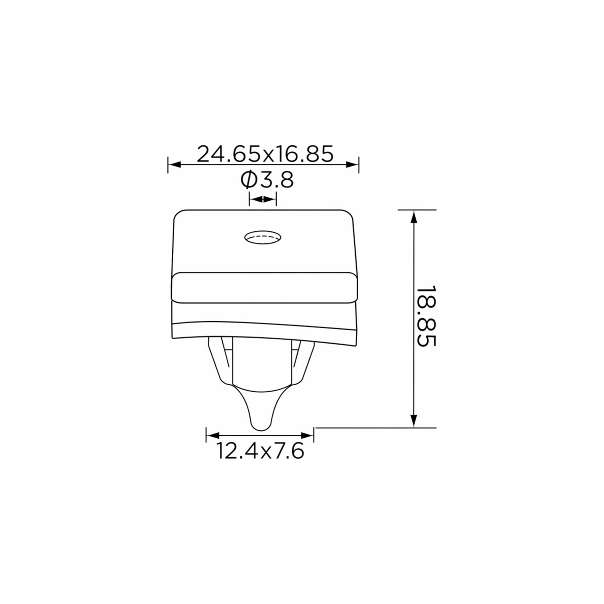 Fästclips Hyundai Accent III/Accent II m.fl. – 10-pack – Svart