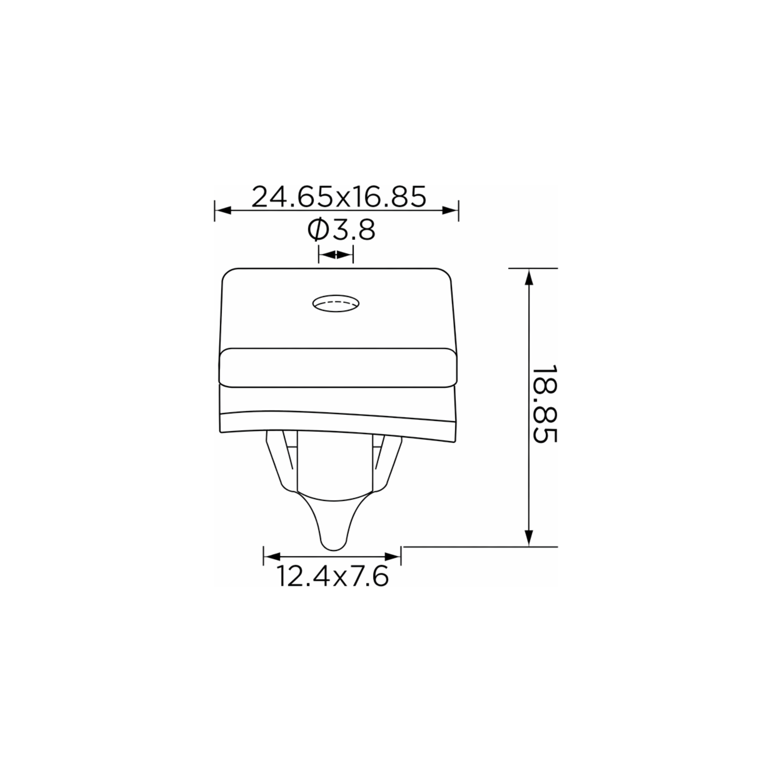 Fästclips Hyundai Accent III/Accent II m.fl. – 10-pack – Svart