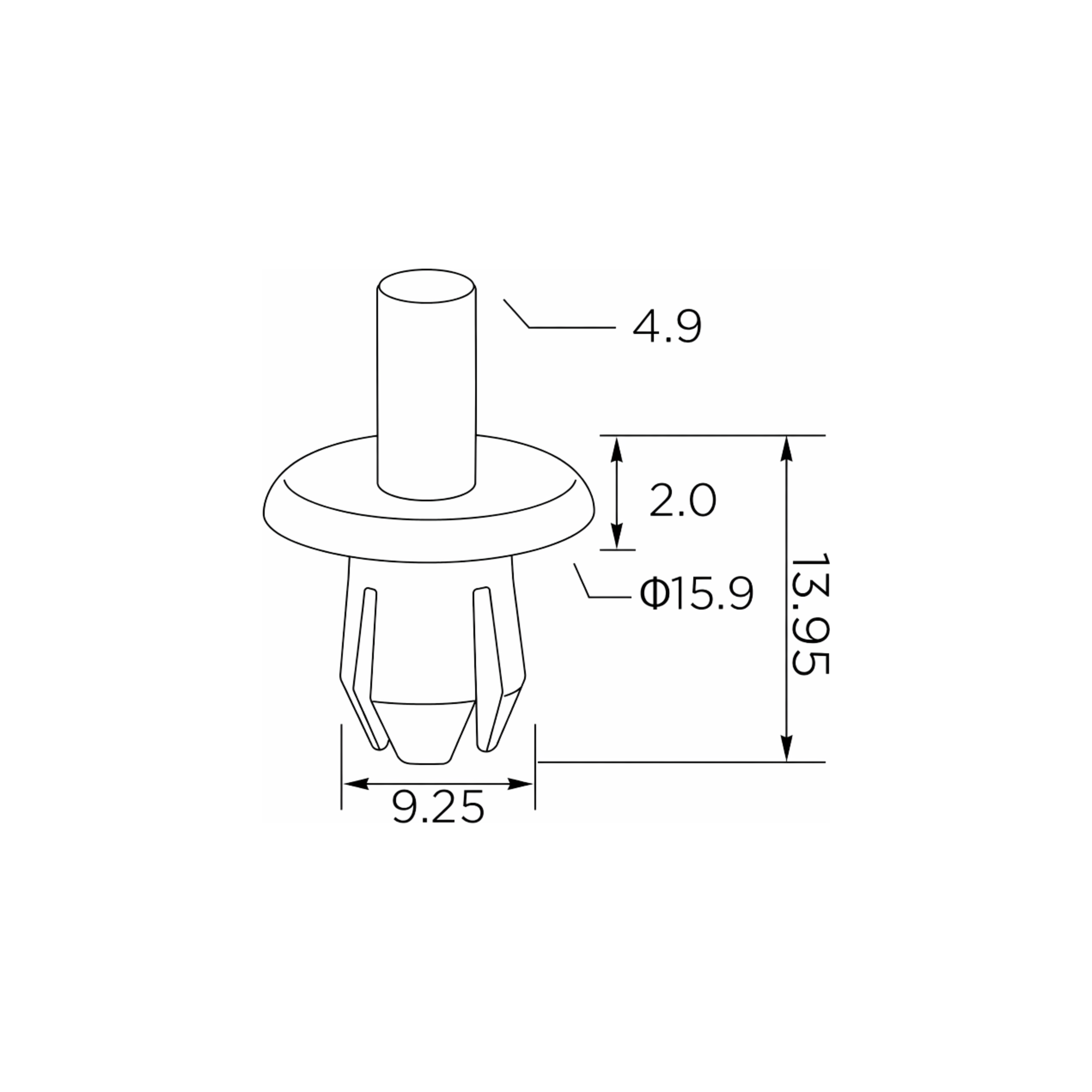Fästclips BMW 3 Compact/3 Touring m.fl. – 10-pack