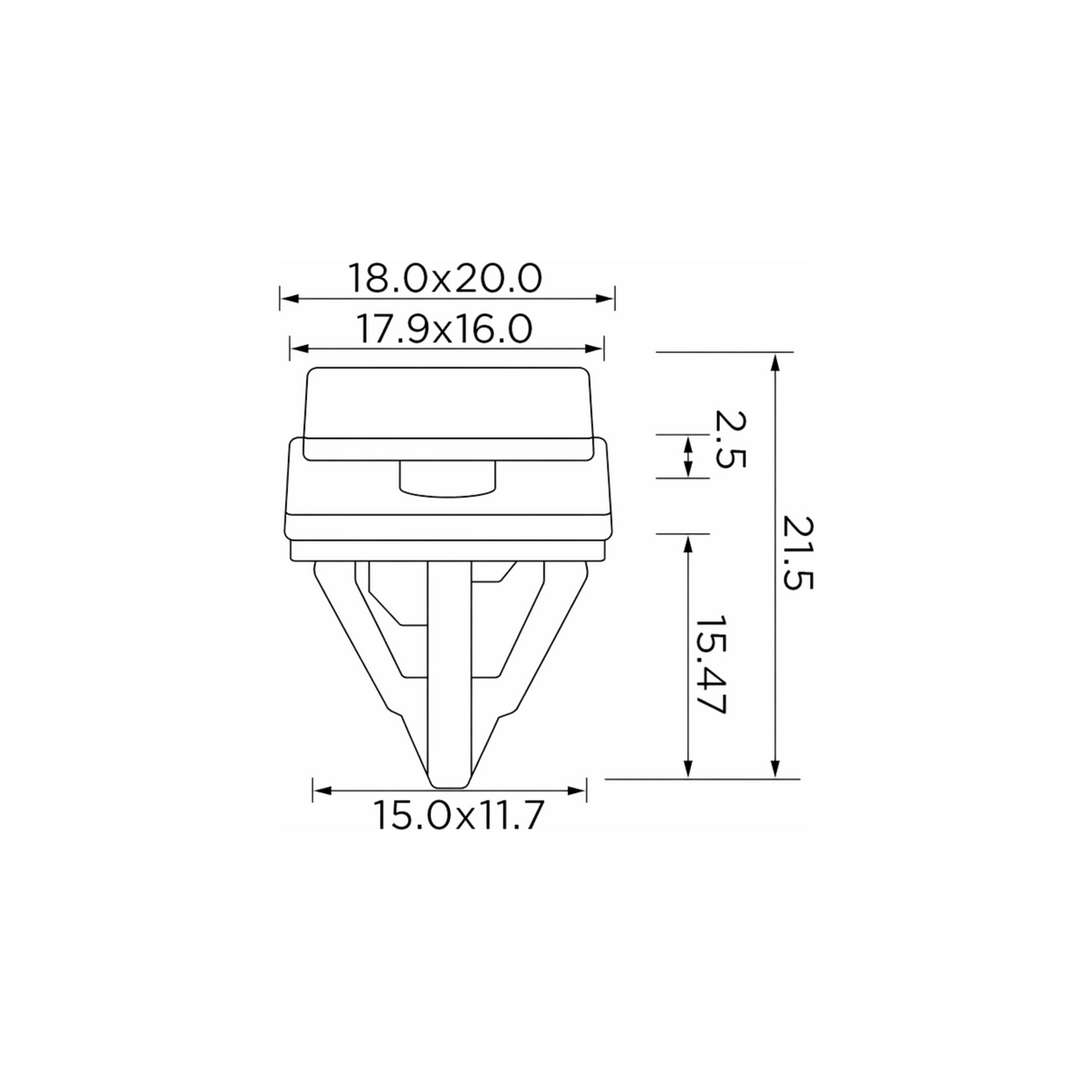 Fästclips Hyundai Grandeur/Ioniq m.fl. – 10-pack