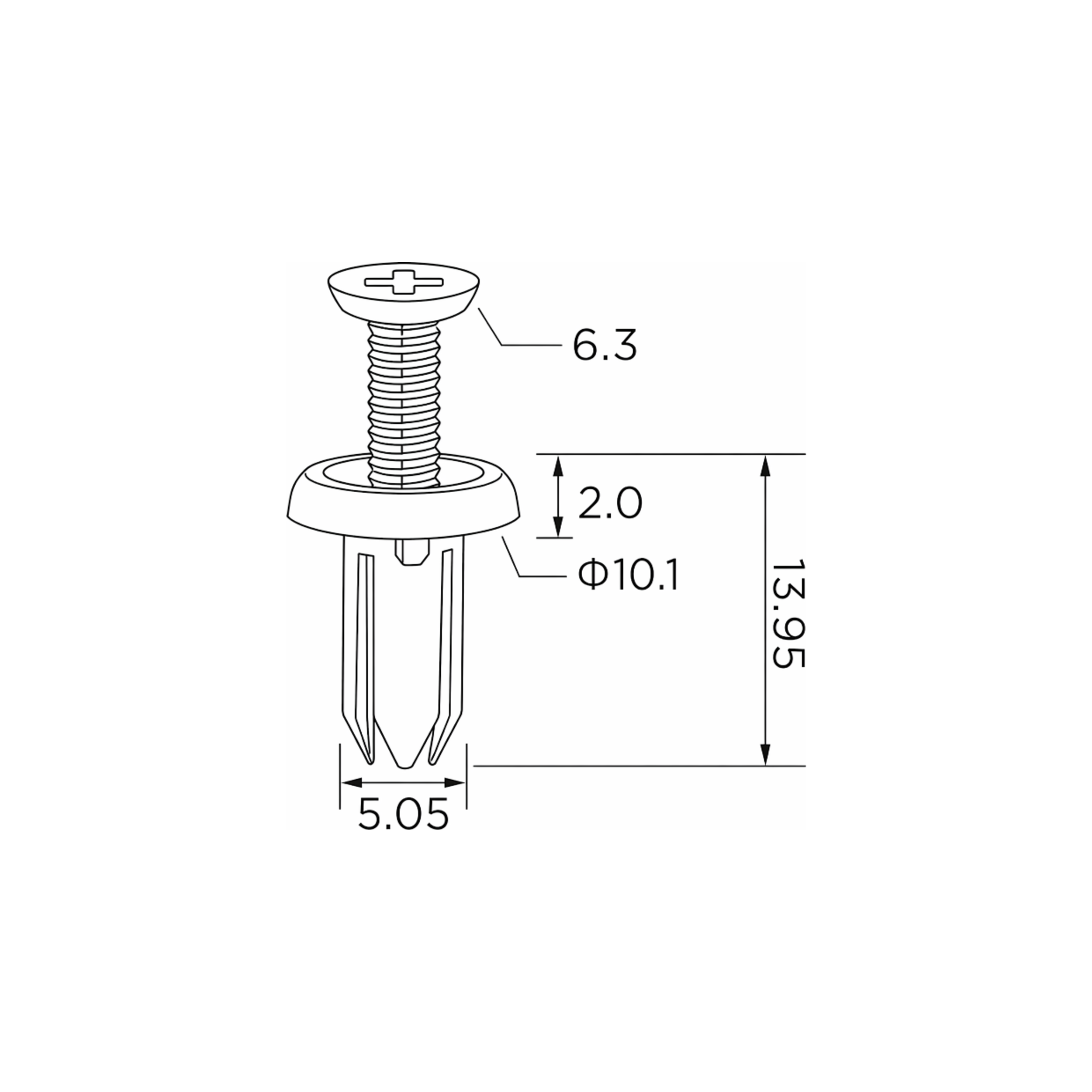Fästclips – 10-pack