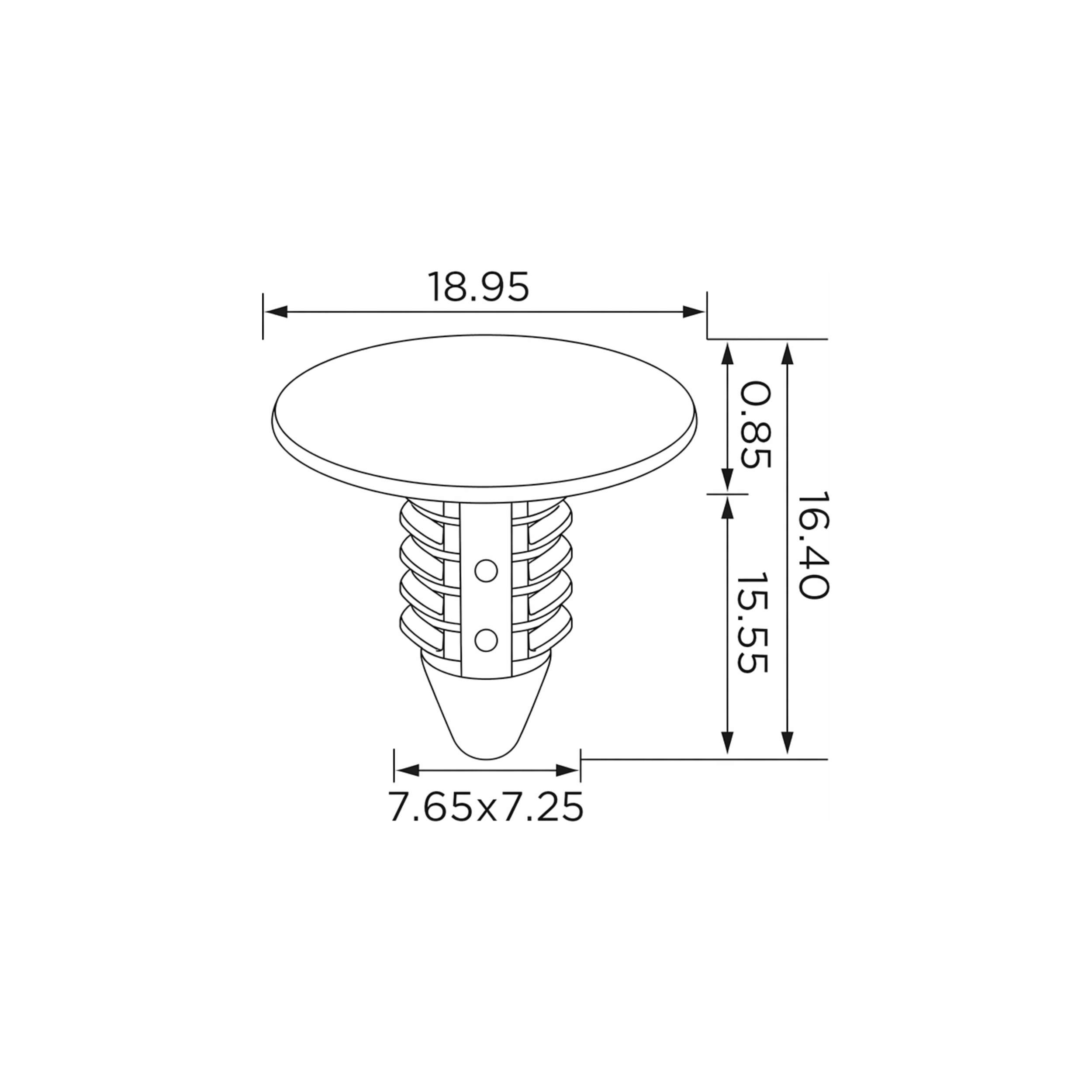 Fästclips – 10-pack