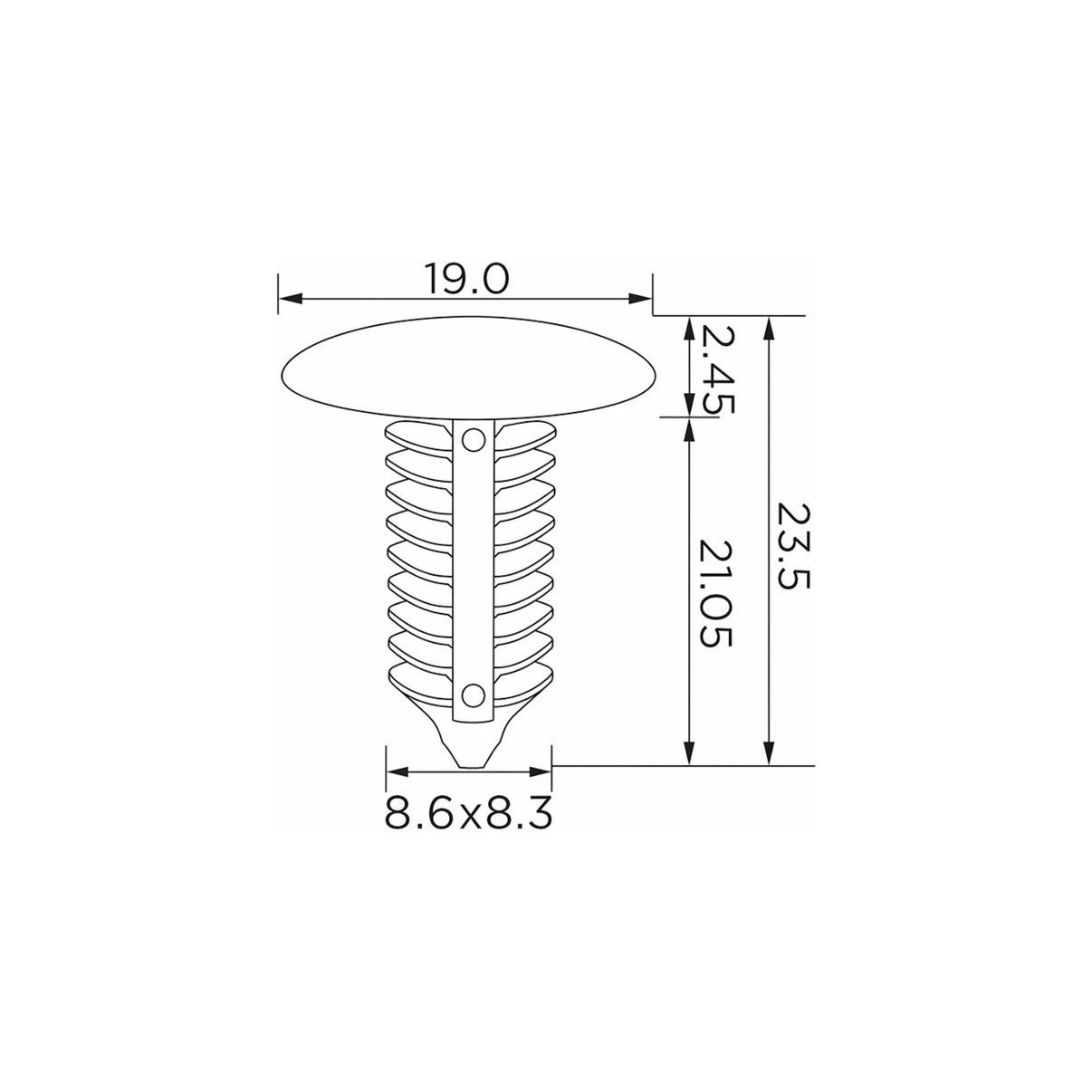 Fästclips – 10-pack