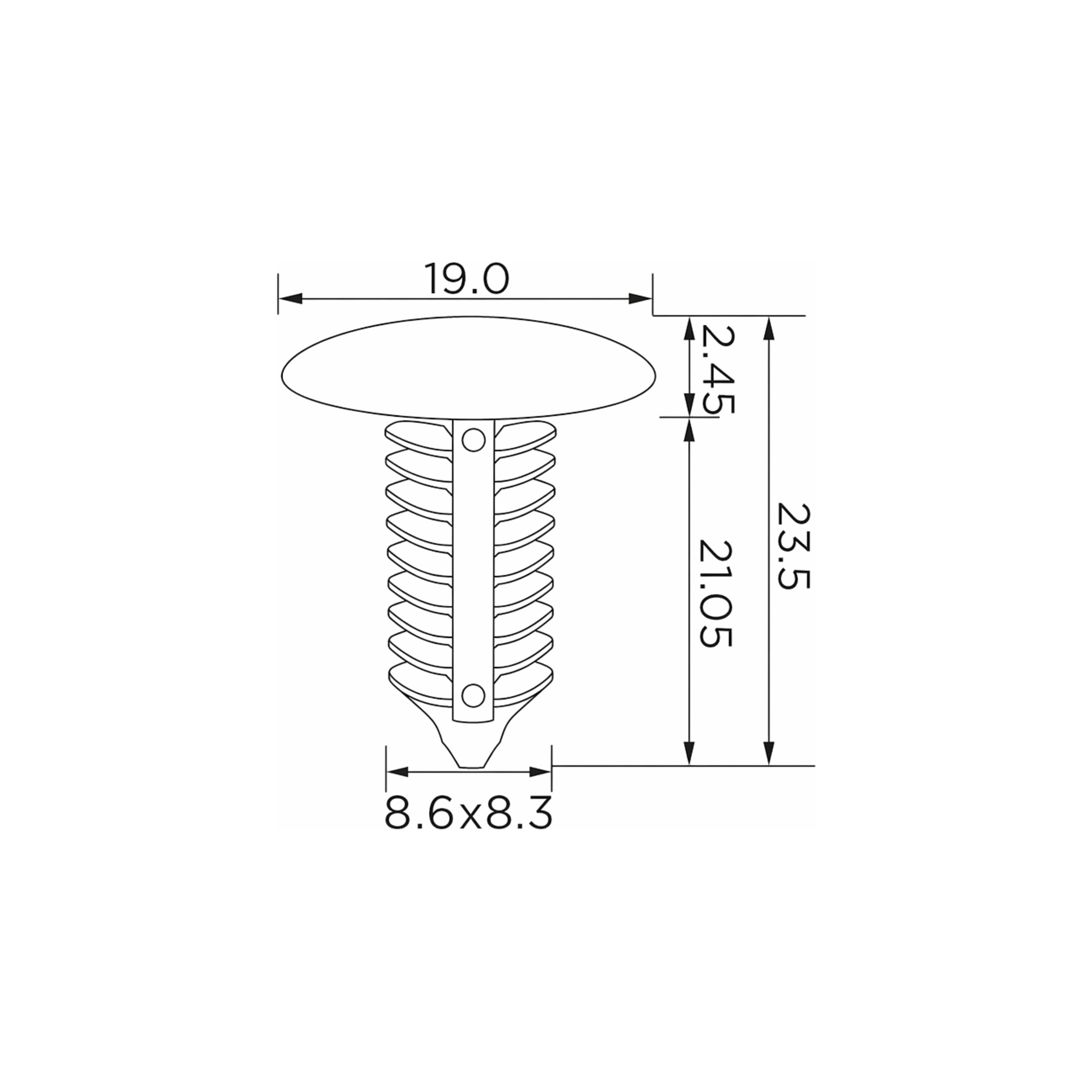 Fästclips – 10-pack