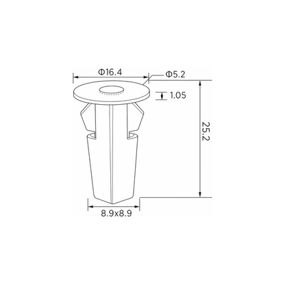 Fästclips – 10-pack