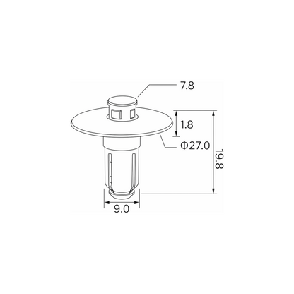 Fästclips – 10-pack