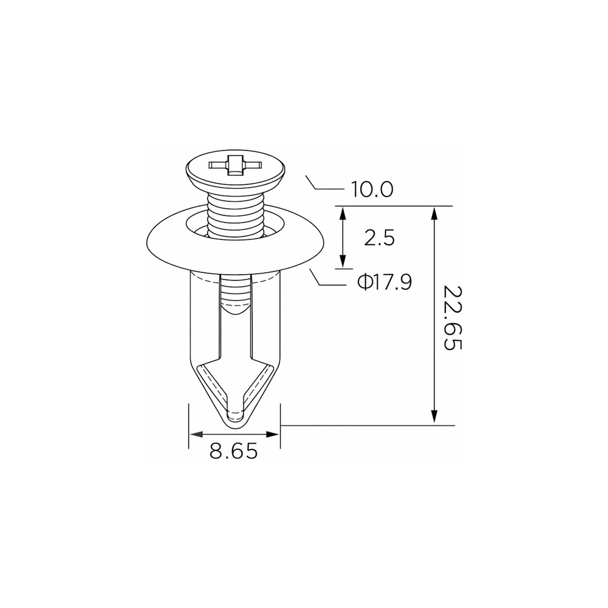 Fästclips – 10-pack