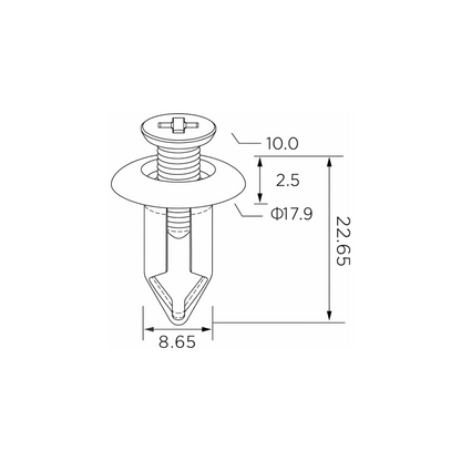 Fästclips – 10-pack