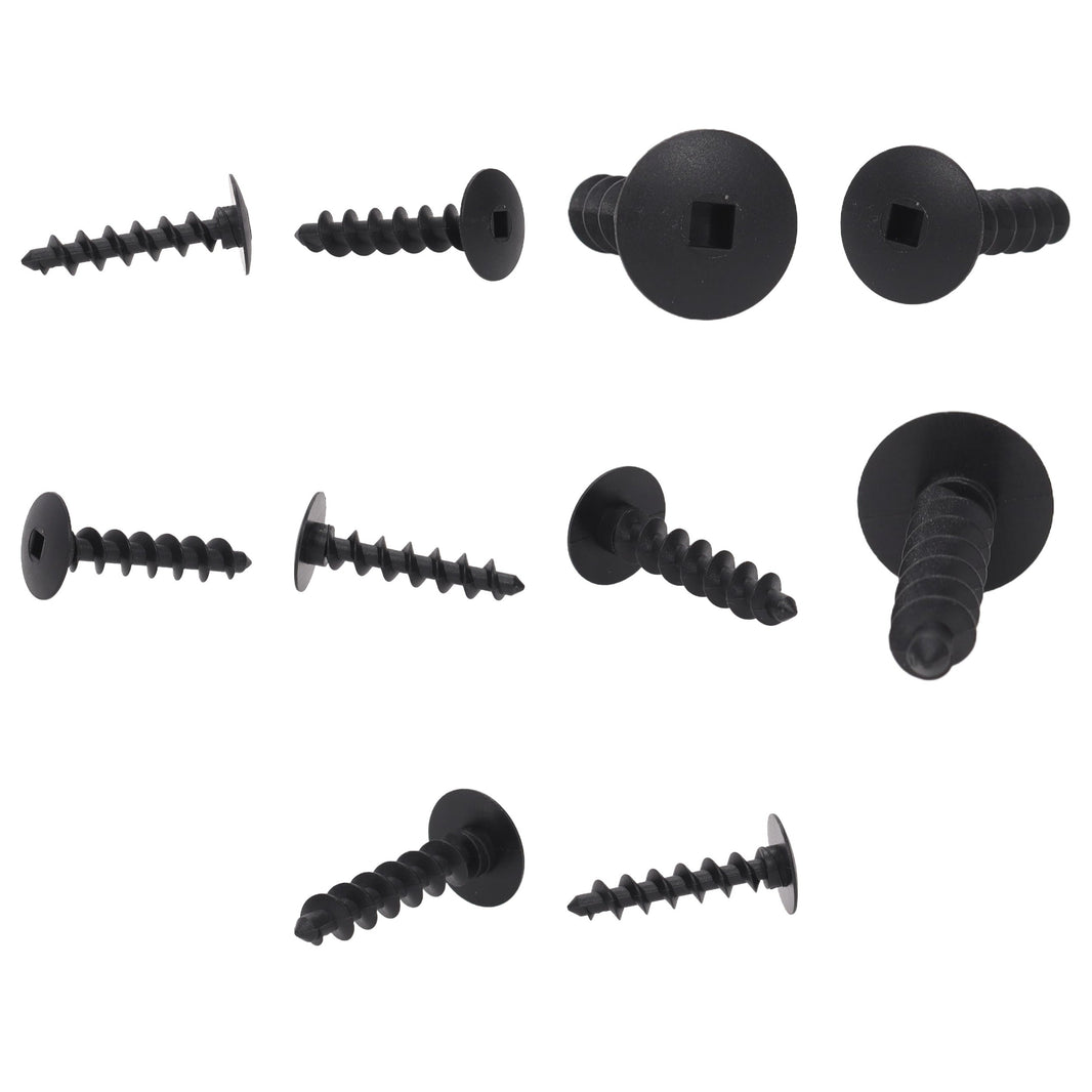 Fästclips – 10-pack – Svart