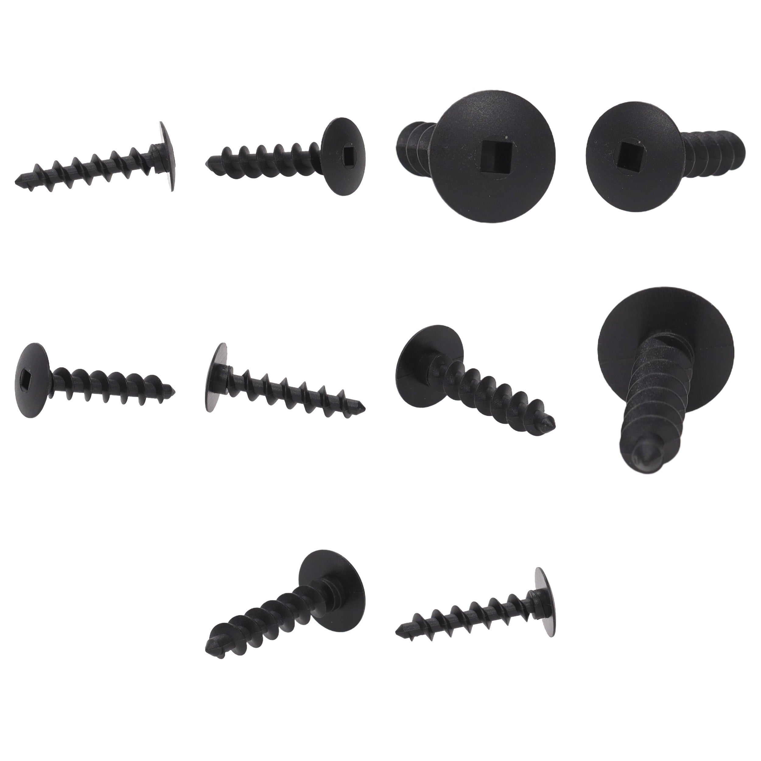 Fästclips – 10-pack – Svart