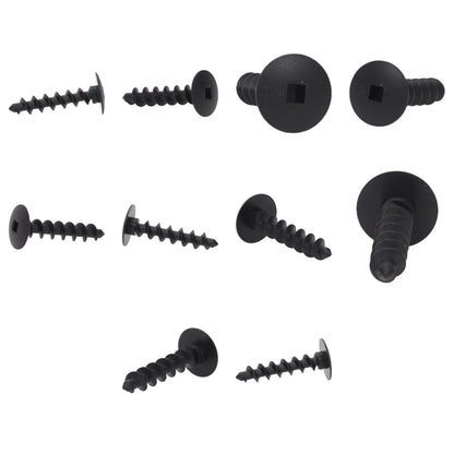 Fästclips – 10-pack – Svart