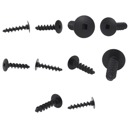 Fästclips – 10-pack – Svart