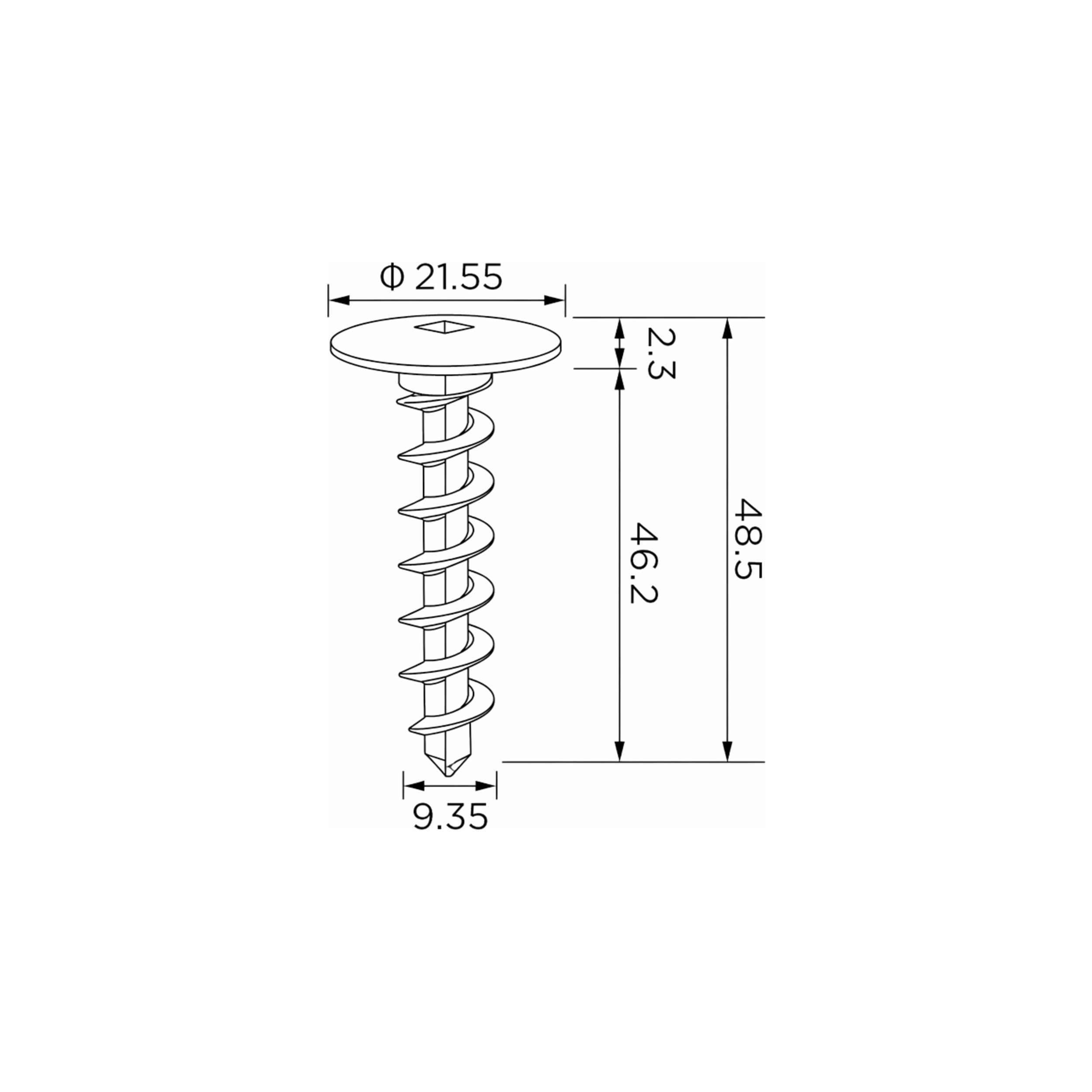 Fästclips – 10-pack – Svart
