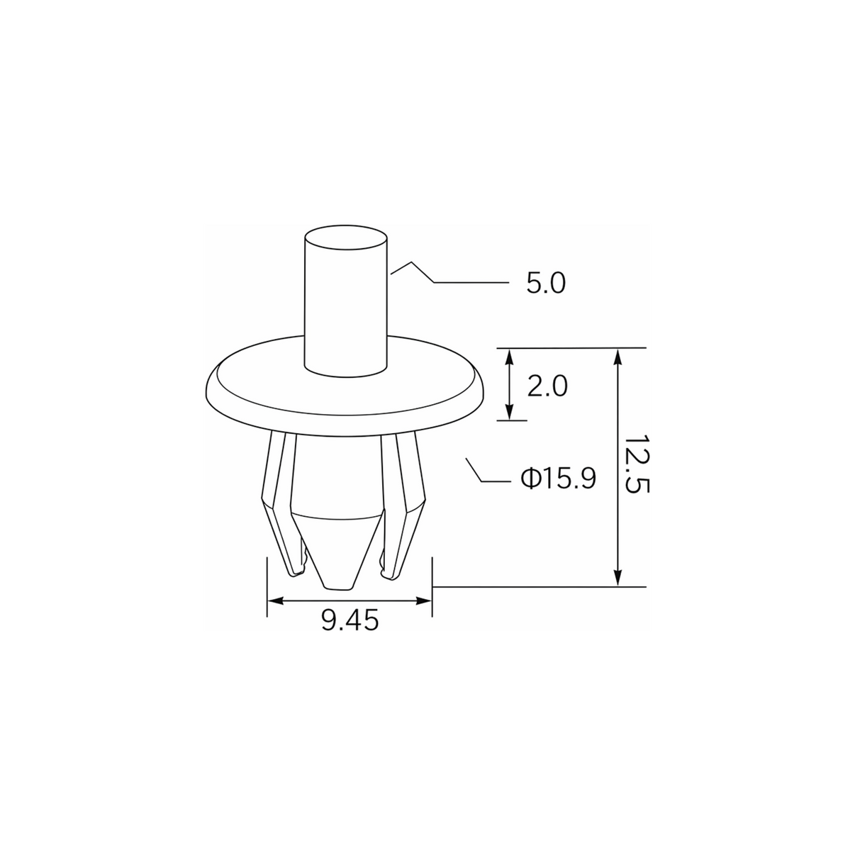 Fästclips Alfa Romeo Giulietta/Fiat Croma m.fl. – 10-pack
