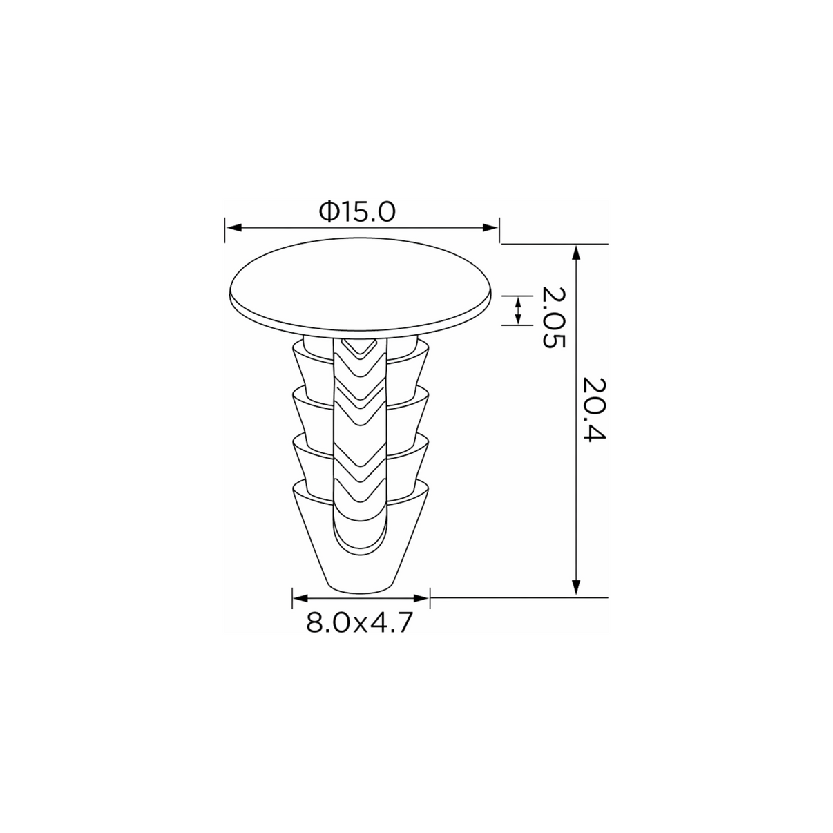 Fästclips – 10-pack