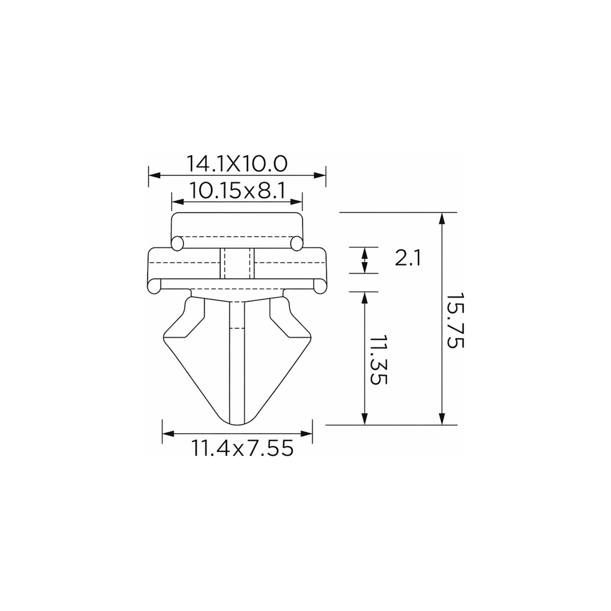 Fästclips Peugeot 106 II/406 – 10-pack