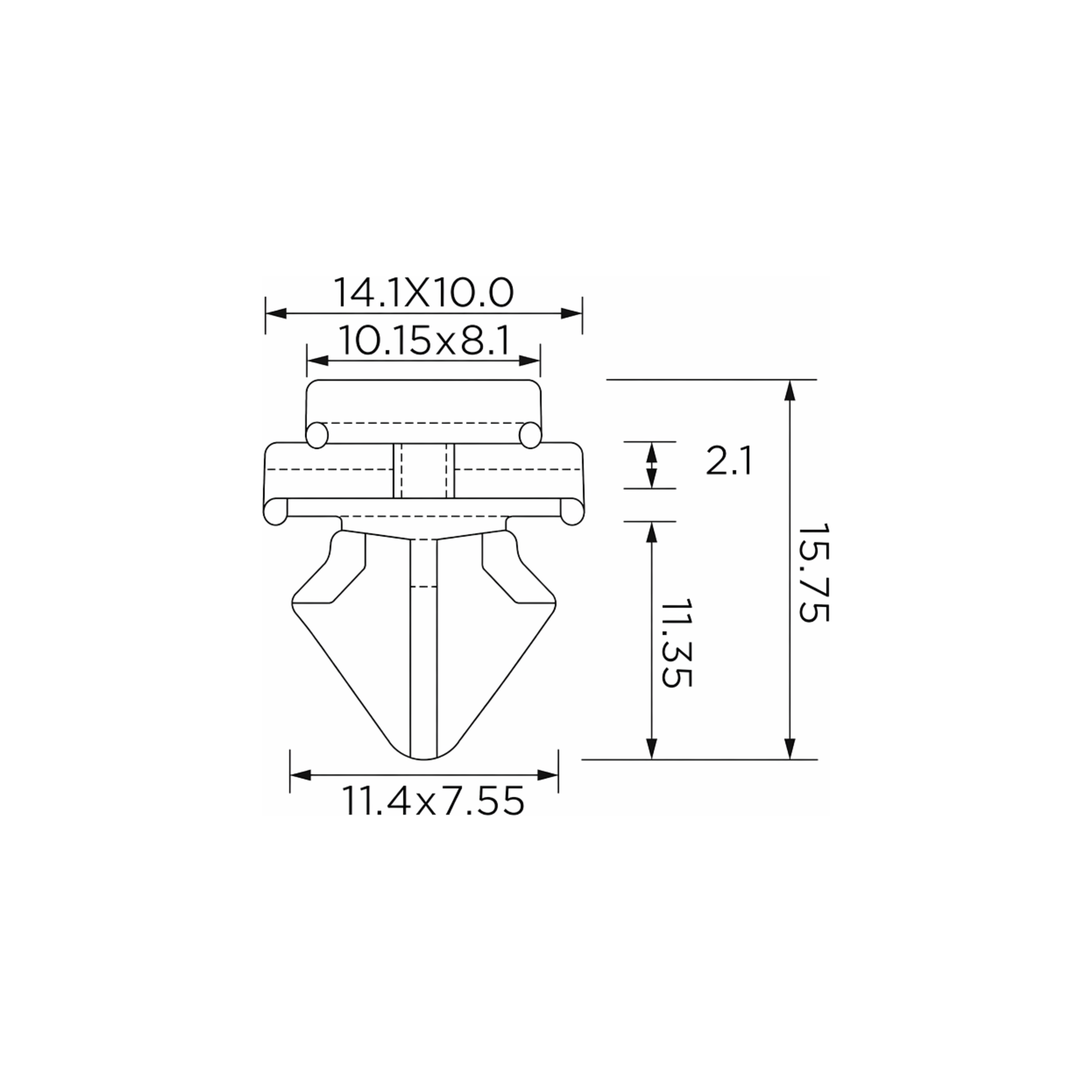 Fästclips Peugeot 106 II/406 – 10-pack