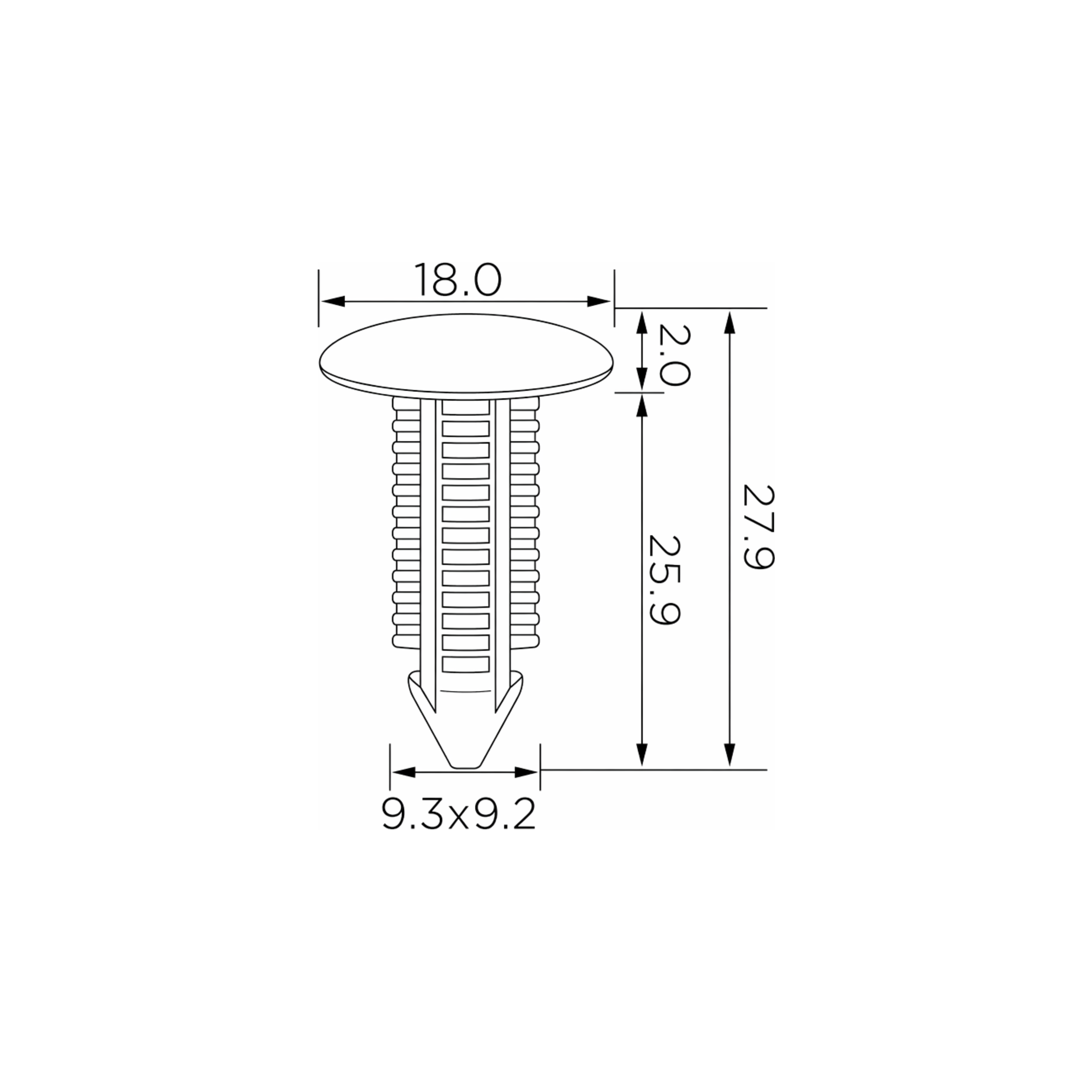 Fästclips – 10-pack