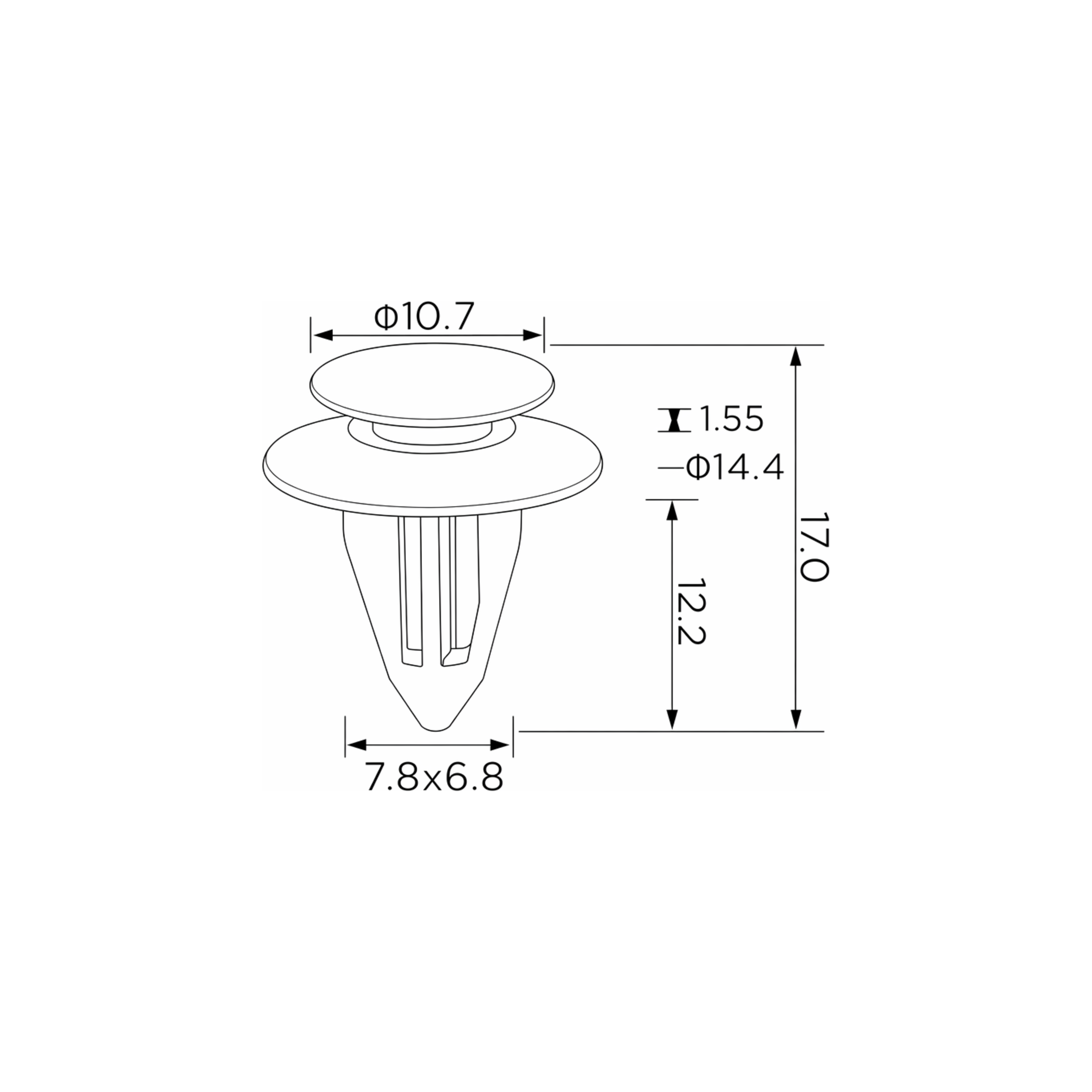 Fästclips – 10-pack