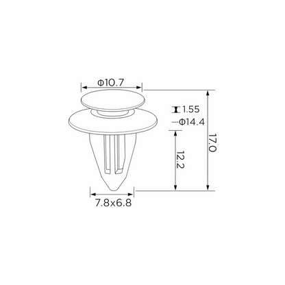 Fästclips – 10-pack