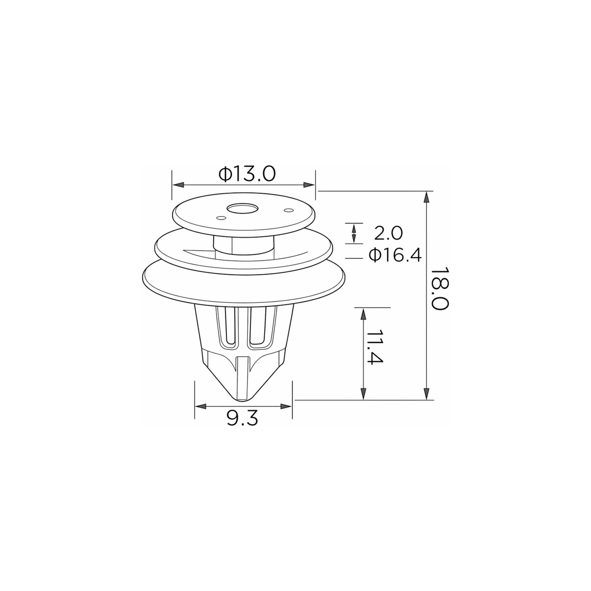 Fästclips – 10-pack