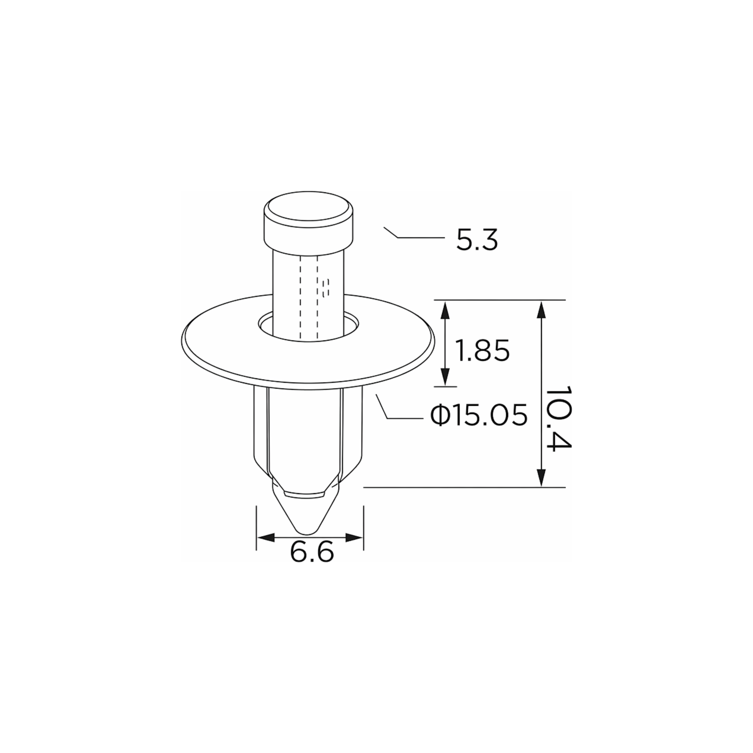 Fästclips Mitsubishi Asx/Galant III m.fl. – 10-pack