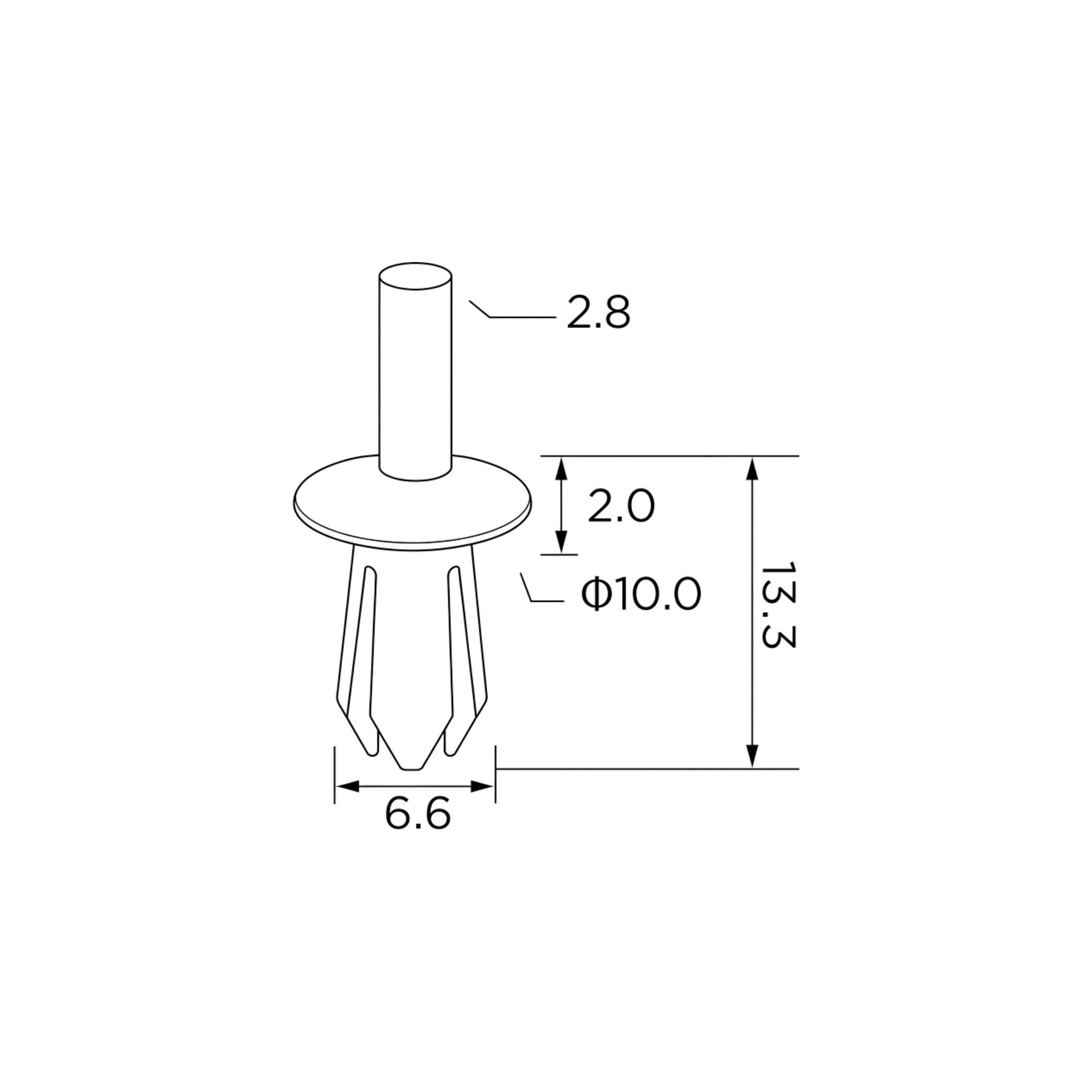 Fästclips BMW 1/1 Coupé m.fl. – 10-pack – fäste Klamra instalacyjna