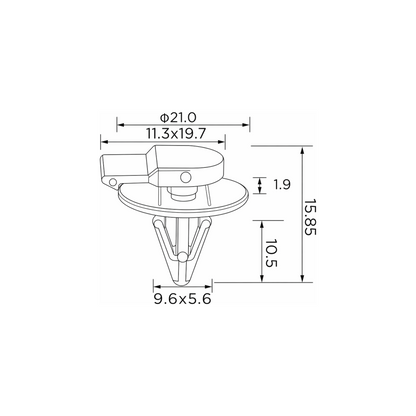 Fästclips MINI Clubman/Clubvan m.fl. – 10-pack