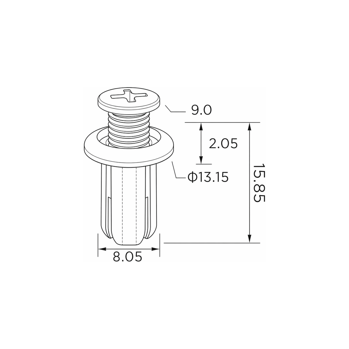 Fästclips – 10-pack