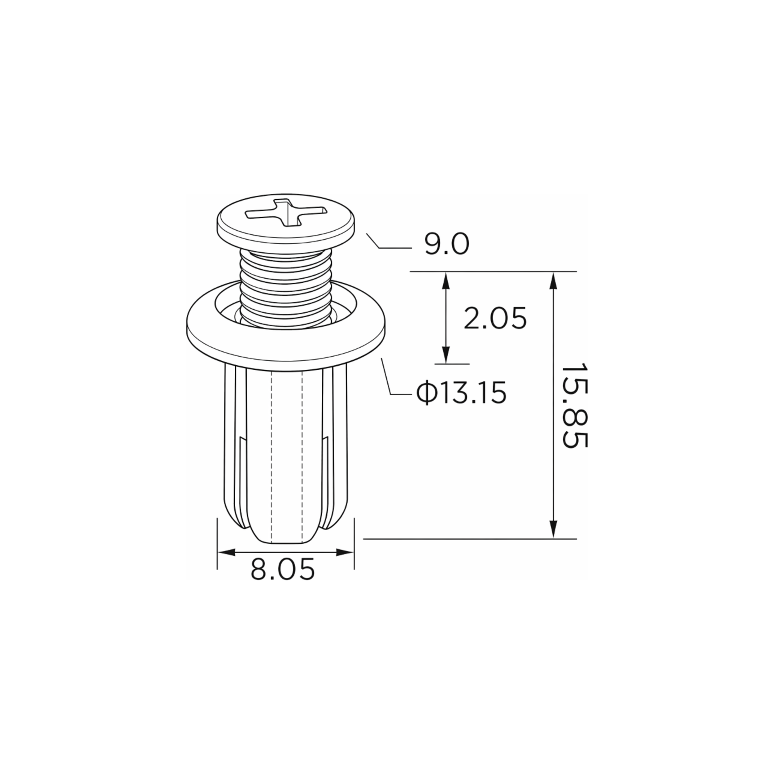 Fästclips – 10-pack