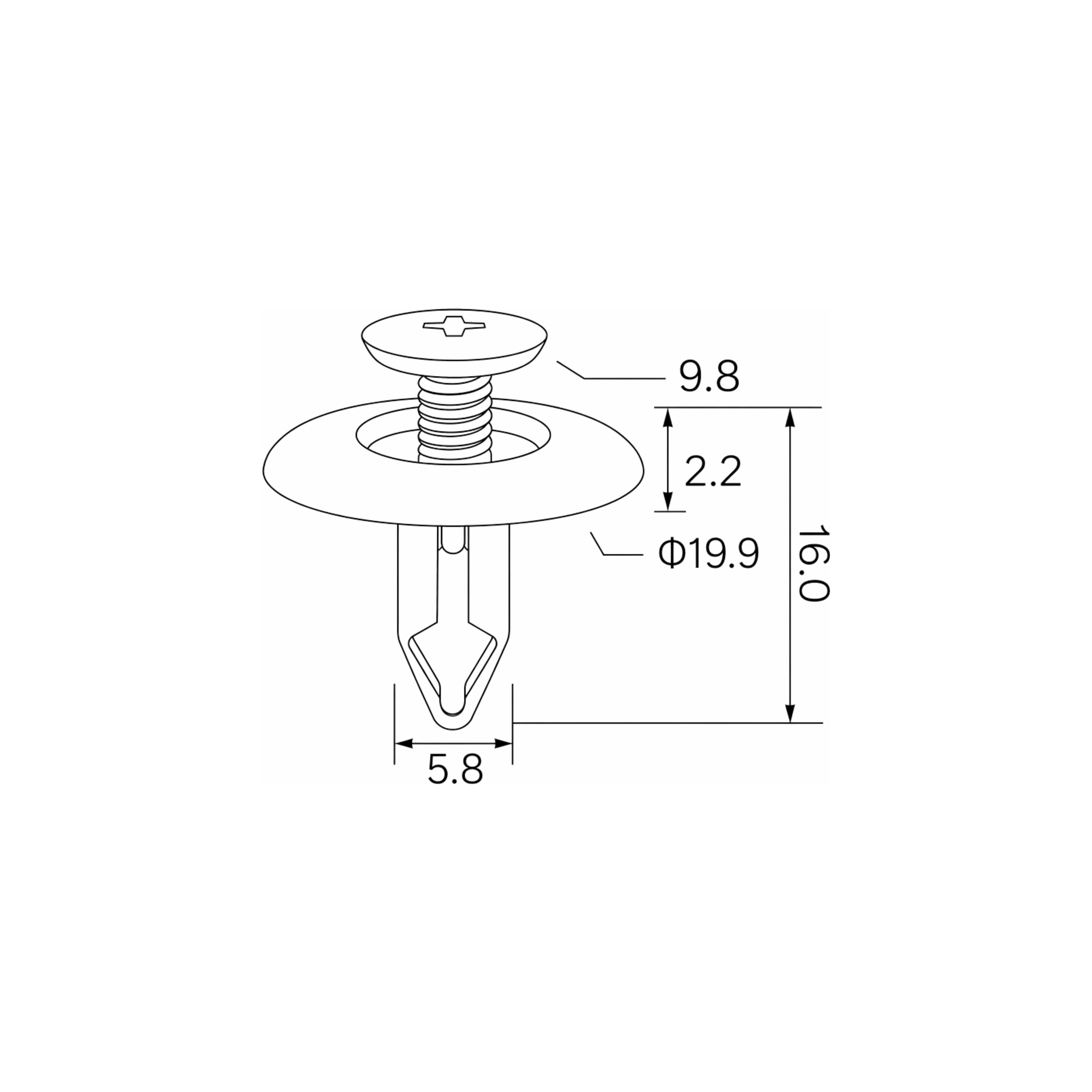Fästclips – 10-pack