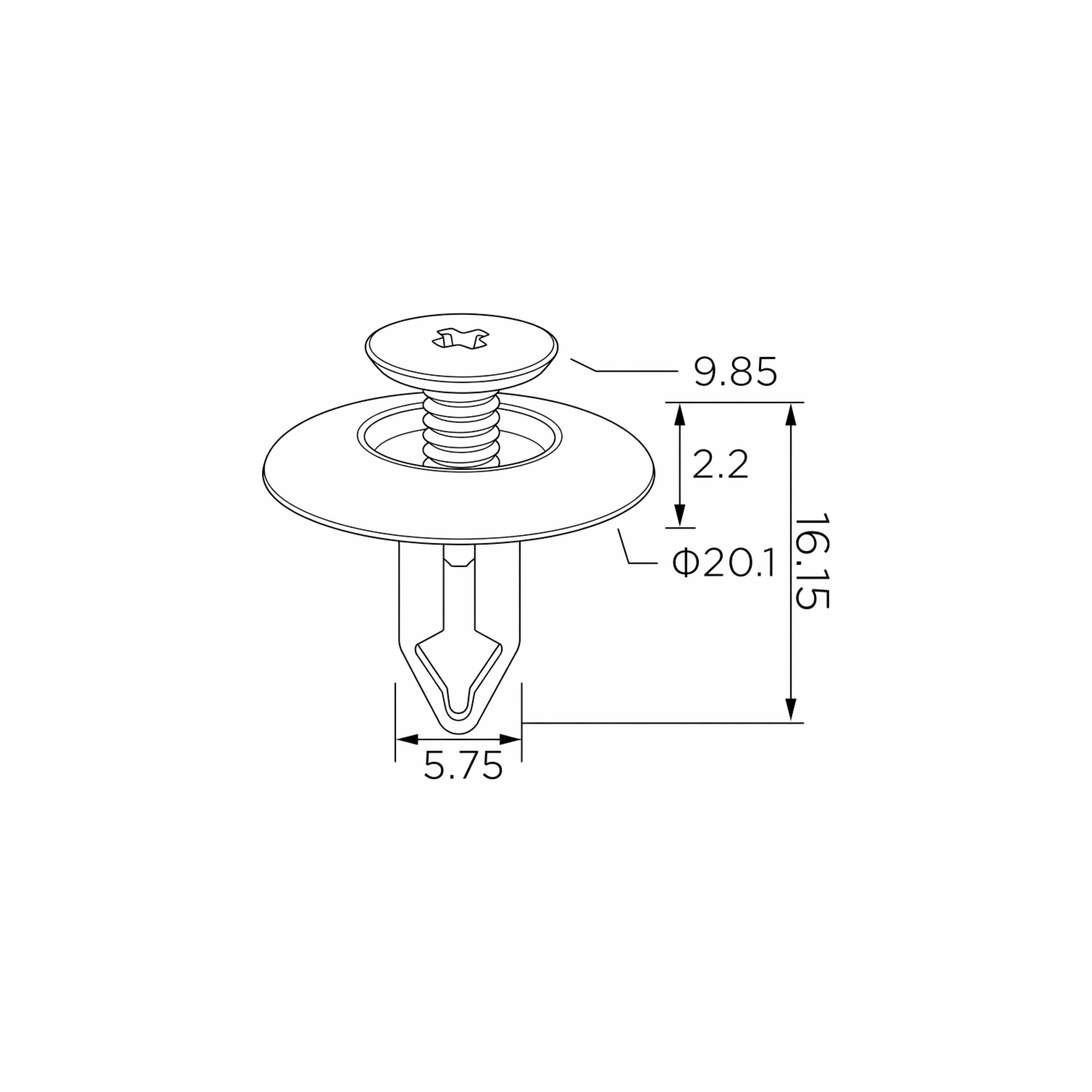Fästclips – 10-pack